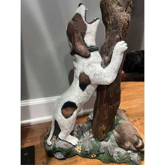 Rare dog and raccoon sculpture black forest custom statues georgia by shirley an - Picture 10 of 10